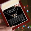 To My Beautiful Daughter | Never Forget That How Much I Love You | Interlocking Hearts Necklace