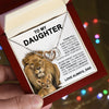 To My Daughter Gift From Dad | This Old Lion | Interlocking Hearts necklace