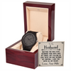 To My Husband Wooden Watch for Men, Gift for Husband, Valentines Day Gift for Him, Husband Gift, Watch for Husband
