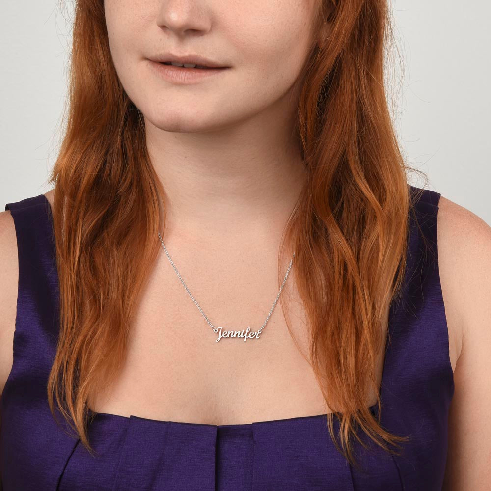 Soulmate Deep In Your Heart, Personalized Name Necklace, Custom Jewelry, Romantic Gift For Her