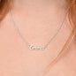 To My Beautiful Daughter - Never Give Up, Personalized Name Necklace