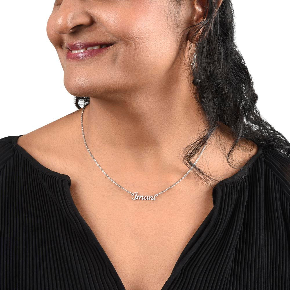 Soulmate Deep In Your Heart, Personalized Name Necklace, Custom Jewelry, Romantic Gift For Her