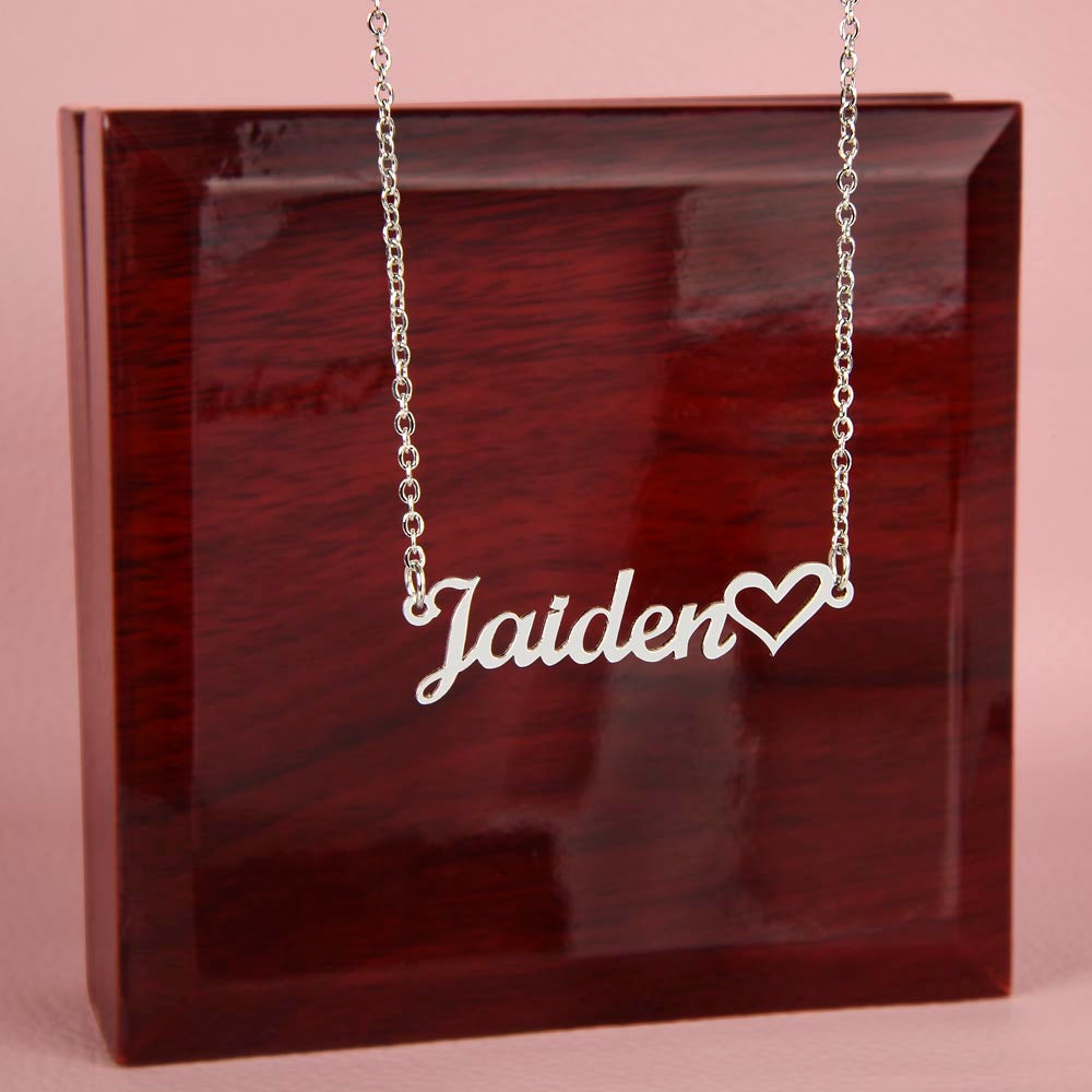 To My Loving Mom - Blessed That You Are My Mother, Heart Name Personalized Necklace Gift