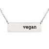 Vegan Horizontal Bar Necklace (Non FPS)