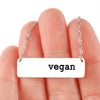 Vegan Horizontal Bar Necklace (Non FPS)