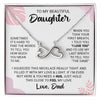 To My Daughter | When You Took Your First Breath I Told You I Love You | Infinity Heart Necklace