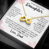 To My Daughter | When You Took Your First Breath I Told You I Love You | Infinity Heart Necklace