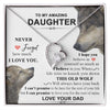 To My Amazing Daughter | This Old Wolf | Forever Love Necklace Gift From Dad