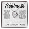 To My Soulmate | The Day I Met You My Live Changed | Forever Love Necklace