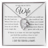 To My Beautiful Wife | My Dreams Came True | Forever Love Necklace