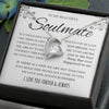 Soulmate If I Could Give You One Thing In Life | Romantic Gift For Her | Forever Love Necklace