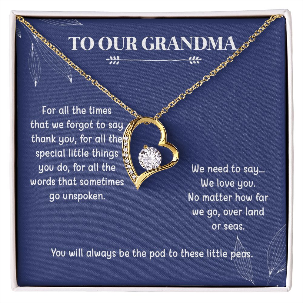 To Our Grandma | We Need To Say | Forever Love Necklace