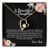 To My Beautiful Daughter From Dad | I Can Promise | Forever Love Necklace