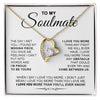 To My Soulmate | I Love You More | Forever Love Necklace