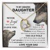 To My Amazing Daughter | This Old Wolf | Forever Love Necklace Gift From Dad