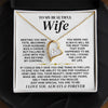 To My Beautiful Wife | Meeting You Was Fate | Forever Love Necklace | Romantic Gift for Wife