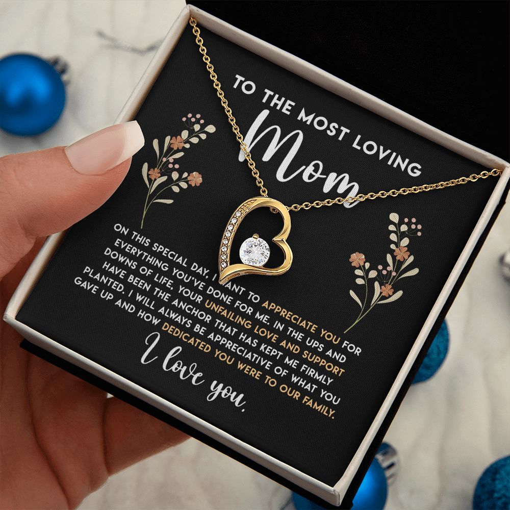 Mom On This Special Day, Forever Love Necklace, Mother's Day Gift Idea