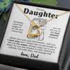 To My Daughter | You Will Be The Most Beautiful Chapters | Forever Love Necklace