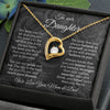 To Our Daughter | We Love You For All | Gift From Mom and Dad | Forever Love Necklace