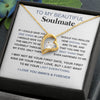 To My Beautiful Soulmate | If I Could Give You One Thing In Life | Forever Love Necklace
