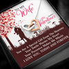 To My Wife | A Special Gift | Interlocking Heart Necklace