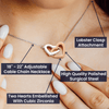 To My Wife | I Married You | Interlocking Heart Necklace