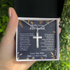 To My Husband Cross Necklace, Christmas Gift Ideas for Husband, Anniversary Gift for Him, Valentines Day Jewelry Gift