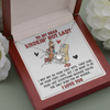 To My Dear Smokin' Hot Lady | Love Knot Necklace