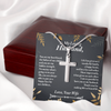 To My Husband Cross Necklace, Christmas Gift Ideas for Husband, Anniversary Gift for Him, Valentines Day Jewelry Gift