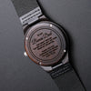 To My Bonus Dad | The Gift Of Life | Engraved Wooden Watch