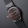 Daddy And Daughter Heart To Heart | Engraved Wooden Watch