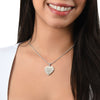 Daughter You Are A Gift, Engraved Heart Necklace, Gift For Daughter From Dad