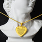 Daughter Dance In The Rain, Engraved Heart Necklace, Gift For Daughter From Dad