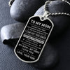 To My Mom - Always Be My Hero, DogTag Necklace Gift
