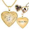 Personalized Heart Locket Necklace – Keep Loved Ones Close to Your Heart