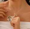 Heart-Shaped Memorial Projection Necklace - Personalized Photo Pendant for Loved Ones