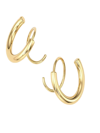 Polished Spiral Hoop Earrings – Modern Jewelry for Everyday Wear – Fashionable Jewelry for Women