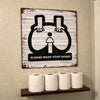 Please Wash Your Hands - Funny Bathroom Sign - Metal Sign