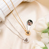 Photo Projection Heart Necklace with Rose Box - Romantic Gift Idea