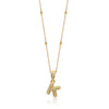 Bubble Initial Sphere Necklace (Gold) – A Playful and Personalized Statement