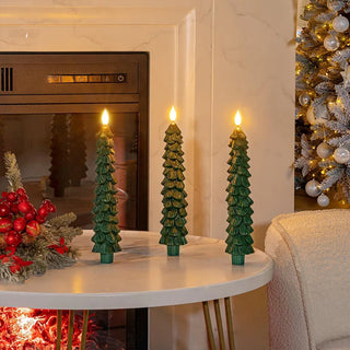 Cozy Christmas Flameless Candles – Flickering Glow for a Safe Holiday Season