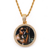 Spinning Photo Pendant Necklace – Rotate to Reveal Your Cherished Moments