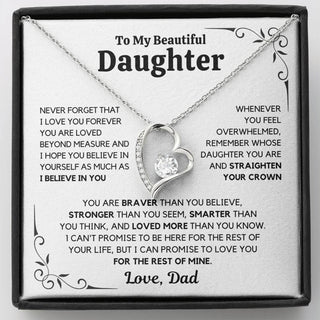 To My Daughter – Love You Forever Necklace