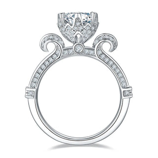 Classic Swan Lake Engagement Ring – A Touch of Elegance for Your Love