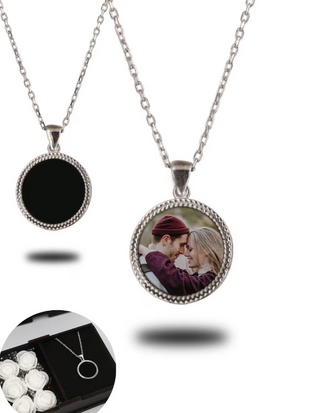 Personalized Heart - Activated Magic Necklace with Hidden Picture – A Touch of Mystery and Love