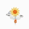 Sunflower Fidget Ring – A Playful and Elegant Stress Reliever