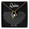 To My Queen | Love Heart Necklace | Premium Led Gift Box Set