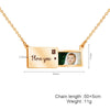 Custom Photo & Engraved Message Envelope Necklace – A Sentimental Keepsake