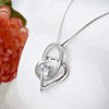 Love You to The Moon and Back Heart Necklace - Perfect Gift for Your Loved One