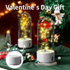 Everlasting Enchanted Rose of Love – Preserved Bloom in Glass Dome with LED Lights